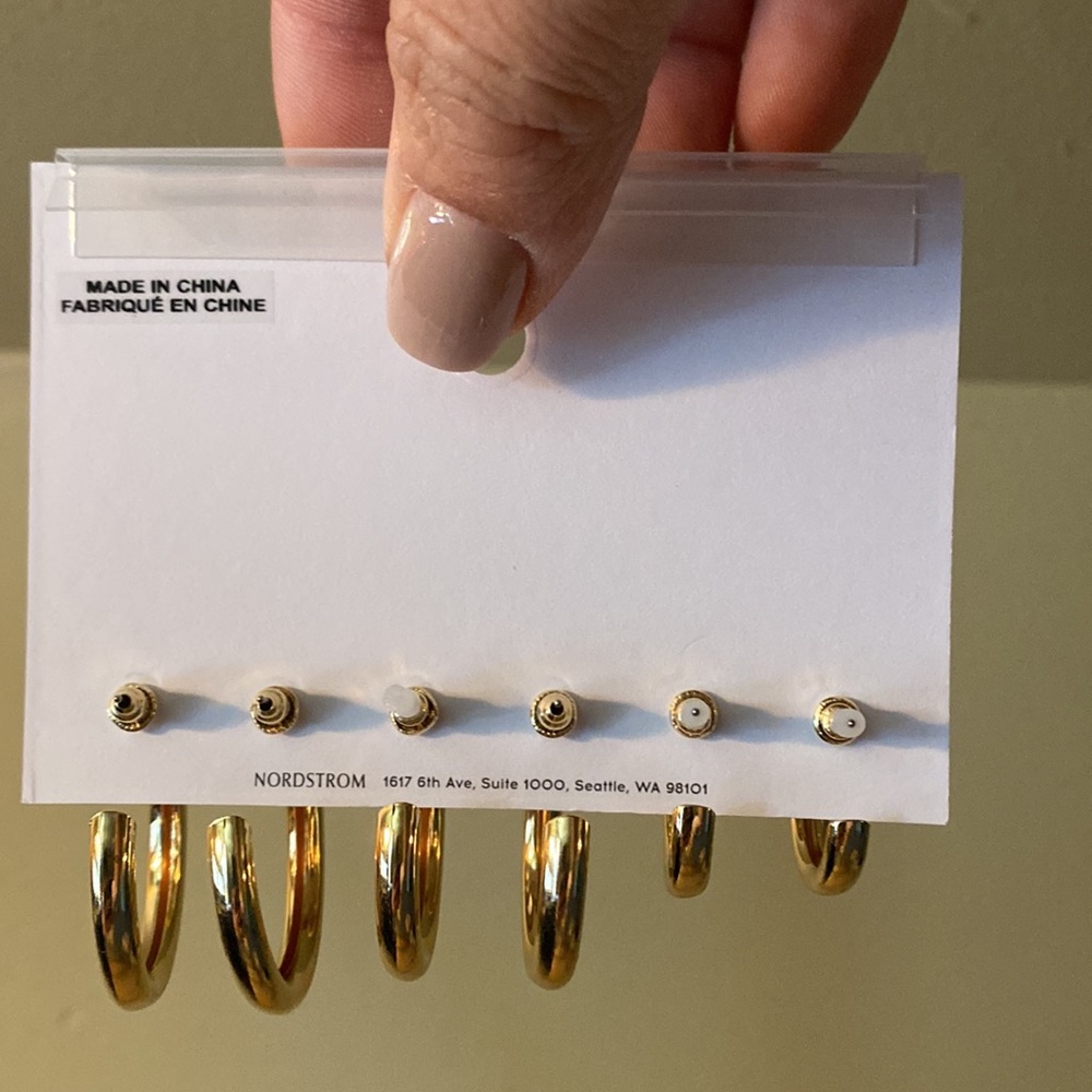 BP Gold hoops - New - Picture 2 of 2